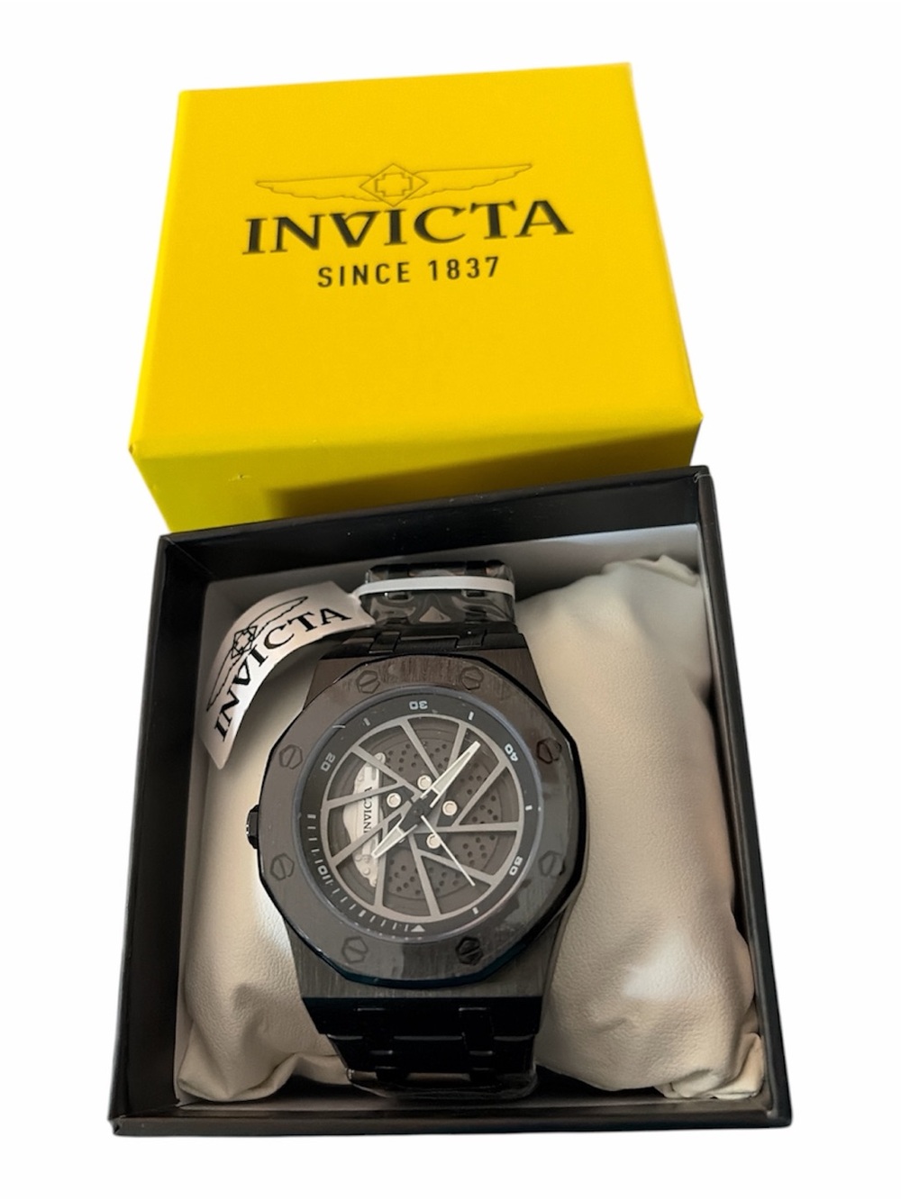 189 Invicta Black Stainless Steel Men's Watch - Black Dial Model 70037